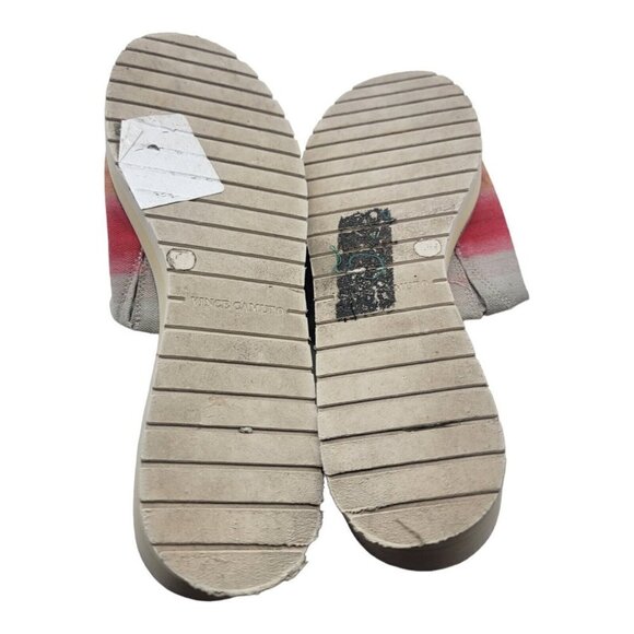 VINCE CAMUTO Shoes Women 10 Multicolor VIVTINA SUNSET Mule Wedge Sandals Slides - Picture 11 of 13